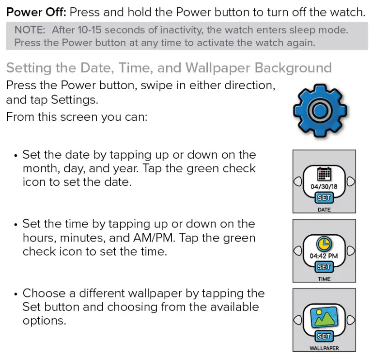 Accutime Kids Interactive Watch - Product Description and operation 3