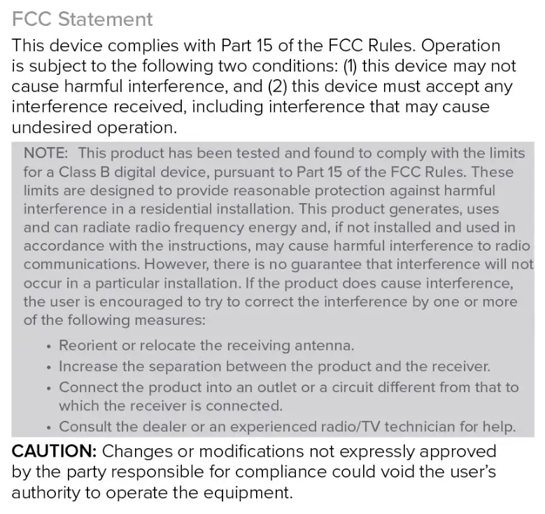Accutime Kids Interactive Watch - FCC Statements