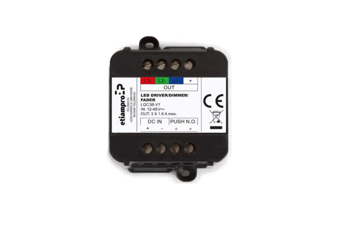 Etiampro Lqc3b-v1 Multi-channel Led Dimmer Instruction Manual