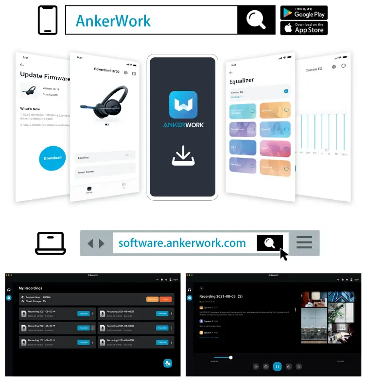 ANKER PowerConf H500 True Wireless Headphone - App