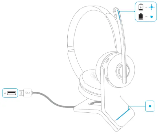 ANKER PowerConf H500 True Wireless Headphone - Charging