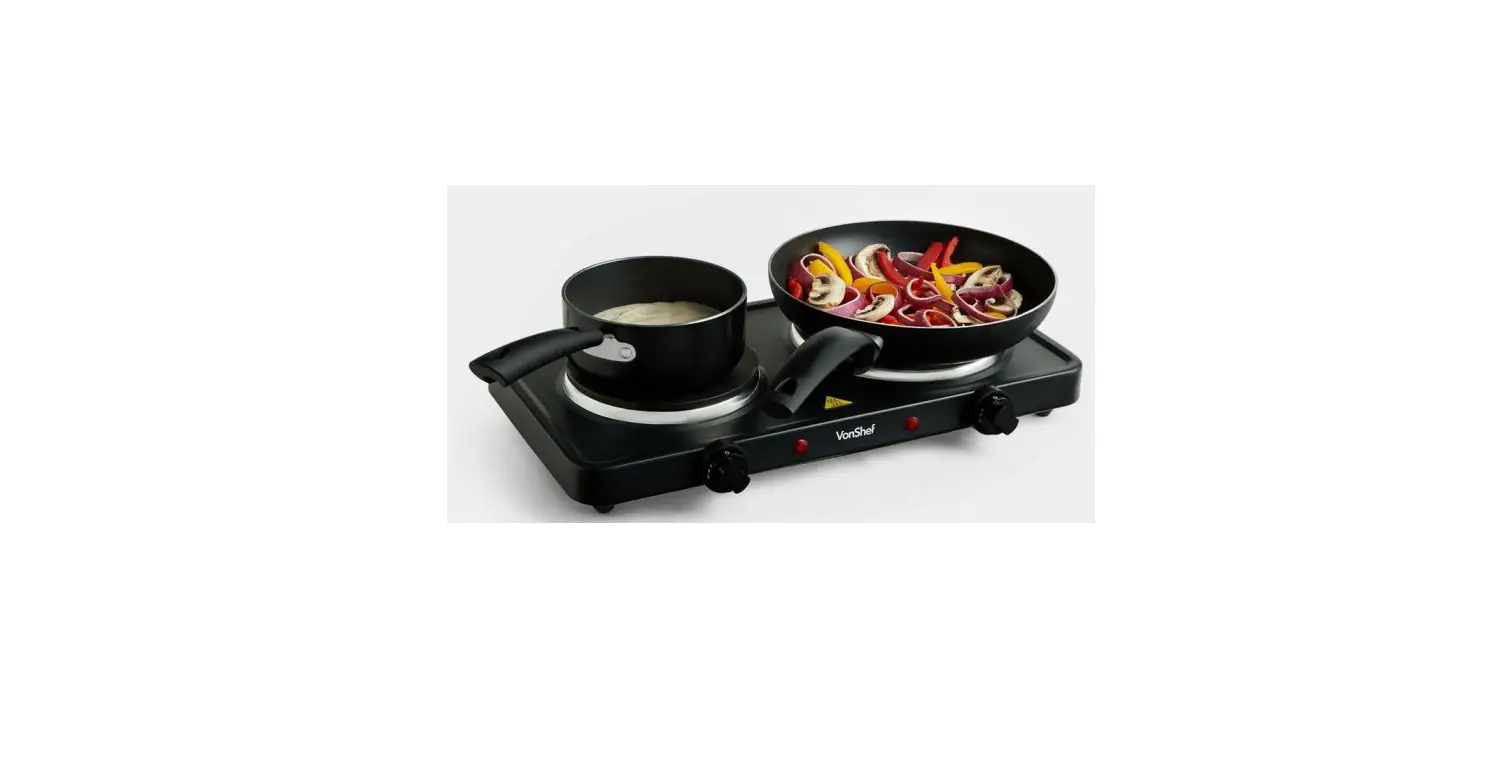 Vonhaus 2000118 Double Hot Plate Instruction Manual Vonhaus 2000118 Double Hot Plate Instruction Manual