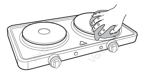 VonHaus 2000118 Double Hot Plate-fig5