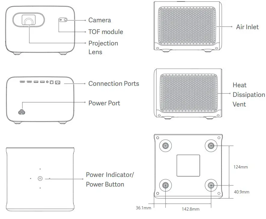 MI Smart Projector Pro 2 User Manual - Product Overview