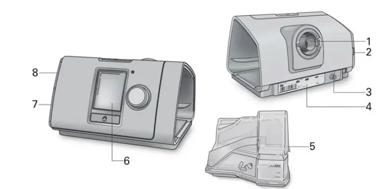 RESMED AirSense 10 CPAP Machine with Hum FIG 1