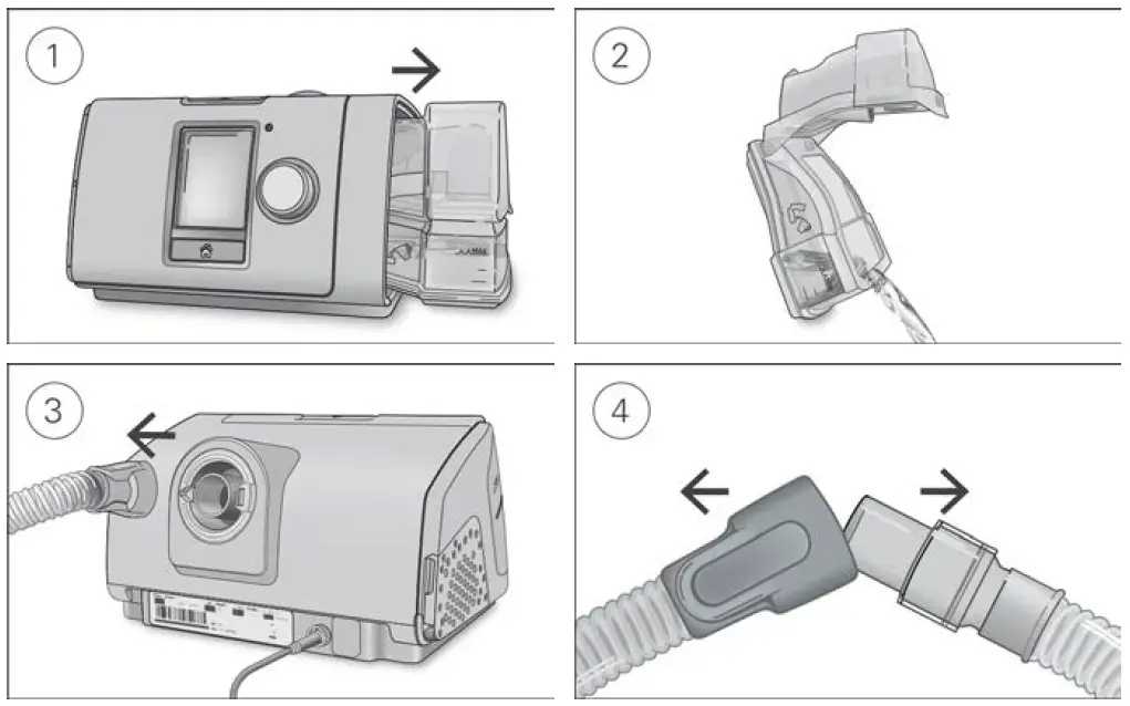RESMED AirSense 10 CPAP Machine with Hum FIG 16
