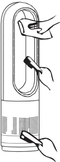 bol com AM18 Bladeless Fan - Cleaning