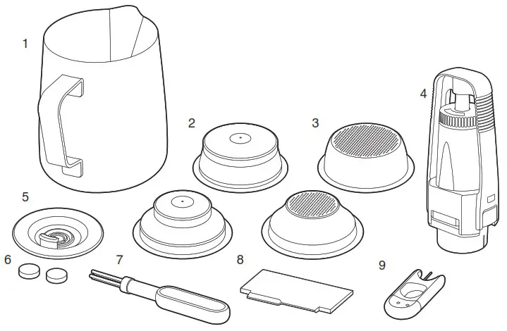 Sage SES878 The Barista Pro Espresso Coffee Machine - Komponenter 2