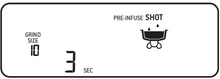 Sage SES878 The Barista Pro Espresso Coffee Machine - PRE-PROGRAMMED SHOT 1