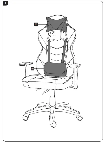 uRAGE 00096020 Guardian 300 Gaming Chair FIG 3