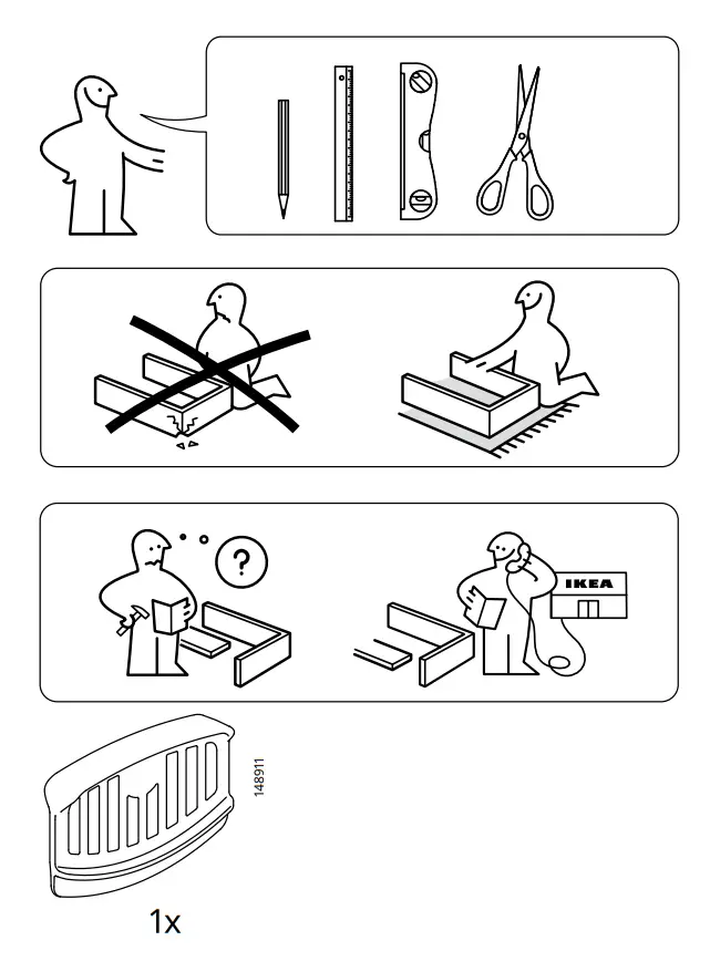 IKEA 59297773 Bjorksta Picture and Frame Horns Black - Fig