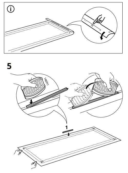 IKEA 994.168.68 Bjorksta Picture with Frame Misty Country Road Black - Fig 5