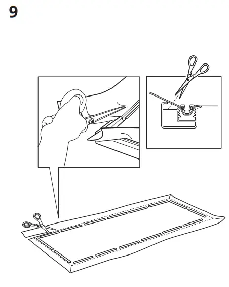 IKEA 994.168.68 Bjorksta Picture with Frame Misty Country Road Black - Fig 9