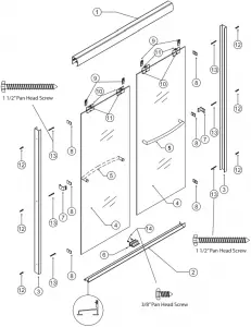 COVE by FOREMOST Sliding Shower and TUB Door Parts