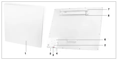 EUROM Mon Soleil 300 Verre WiFi Electric Local Space Heaters-fig2