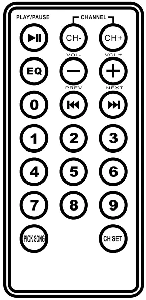 HYUNDAI FMT212MP FM Transmitter - REMOTE