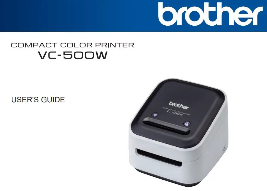 brother Compact Color Printer User Guide