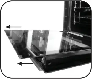 REMOVALAND CLEANING OF THE GLASS DOOR 5