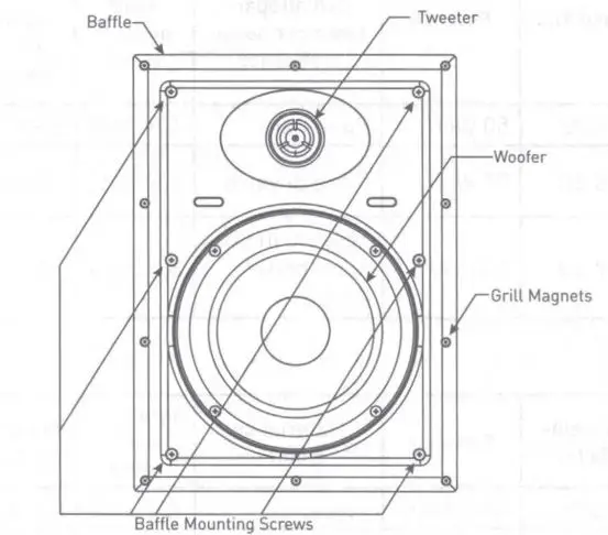 NUVO NV-6IW6 6.5 Inch In Wall Speaker - figure 1