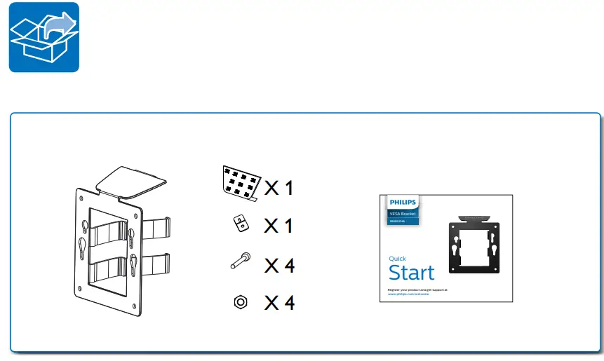 PHILIPS BS6B3234B VESA Client Mounting Bracket - Fig