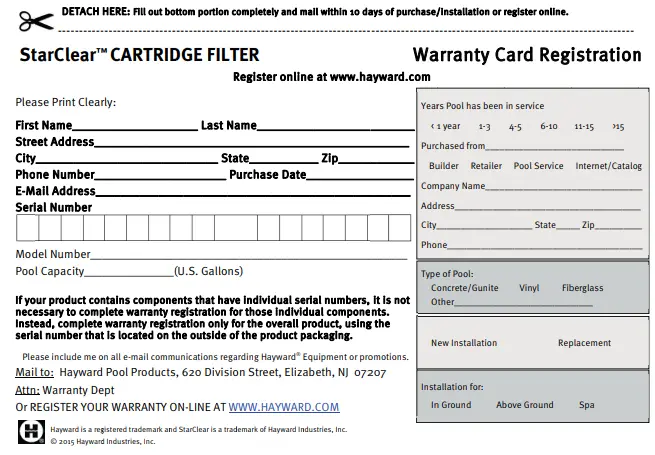 HAYWARD C500 Starclear Cartridge Filter-fig5