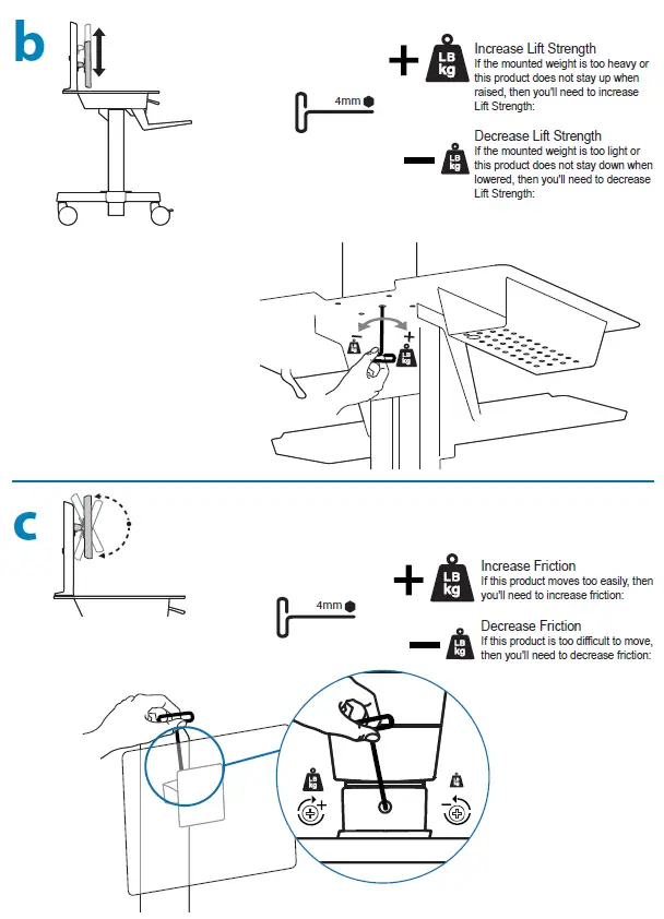 ergotron 24-216-085 WorkFit-C Single LCD Mount FIG (22)