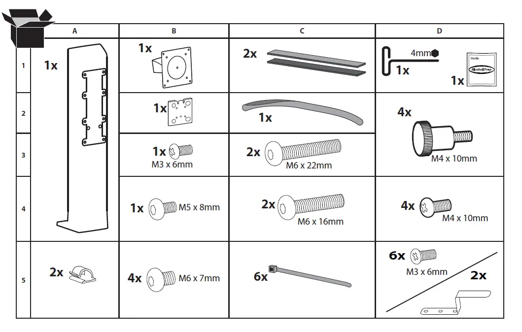 ergotron 24-216-085 WorkFit-C Single LCD Mount FIG (4)