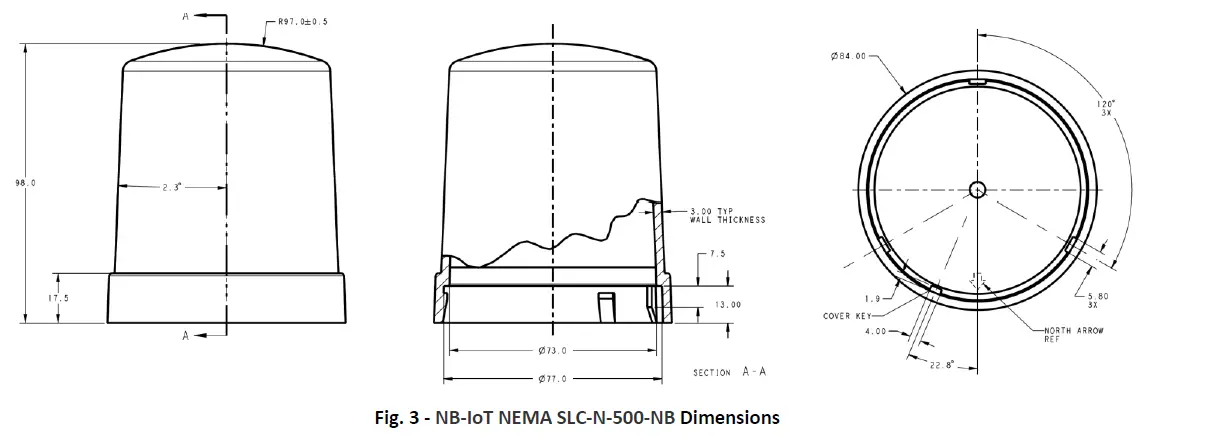 girdComm NB-IoT NEMA SLC-N-500-NB Smart Light Controller fig (1)