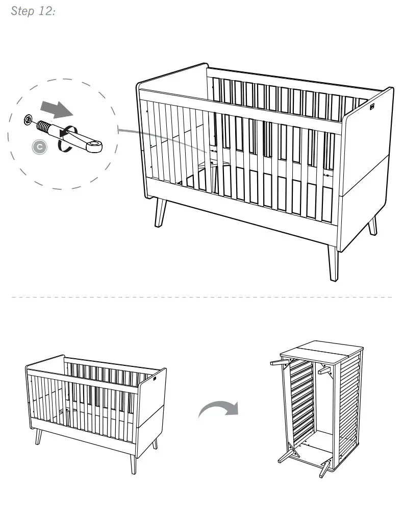 Silver Cross 32403301 Natural White Westport Cot Bed - Figure 10