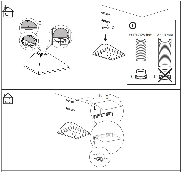 IKEA 404 432 13 RYTMISk Wall Mounted Extractor Hood - overview 5