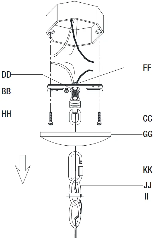 HAMPTON BAY HDP00330 Stratton 10 Light Chandelier 6
