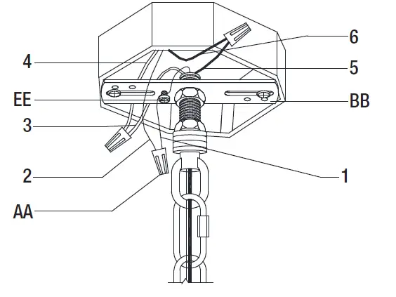 HAMPTON BAY HDP00330 Stratton 10 Light Chandelier 7