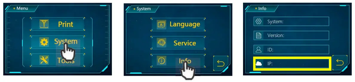 ANYCUBIC Photon 3D Printers - chak ip address
