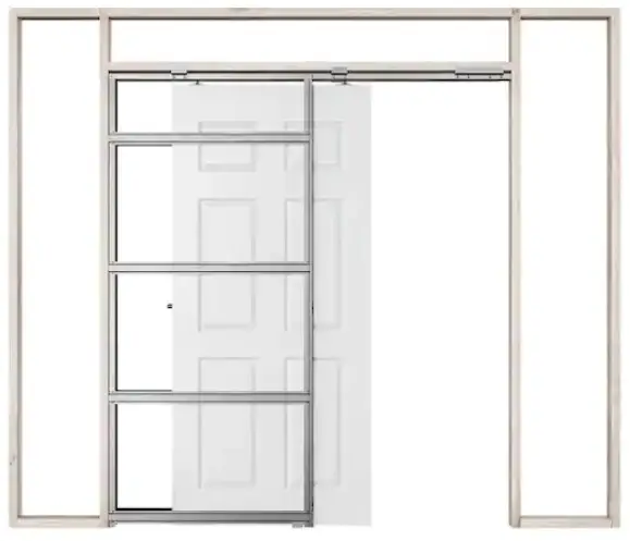 HOMEDEPOT RUSGC008132032 80 Inch Steel Single Pocket Door Frame System