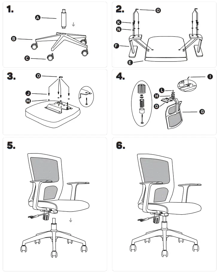 connect IT COC 1030 BK Office Chair - Fig 1