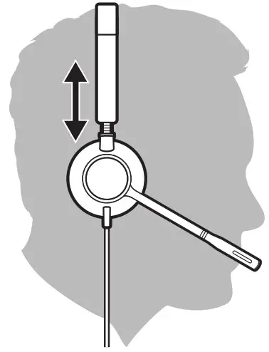 poly Blackwire 3300 Series Wireless Headphone - Fit 1