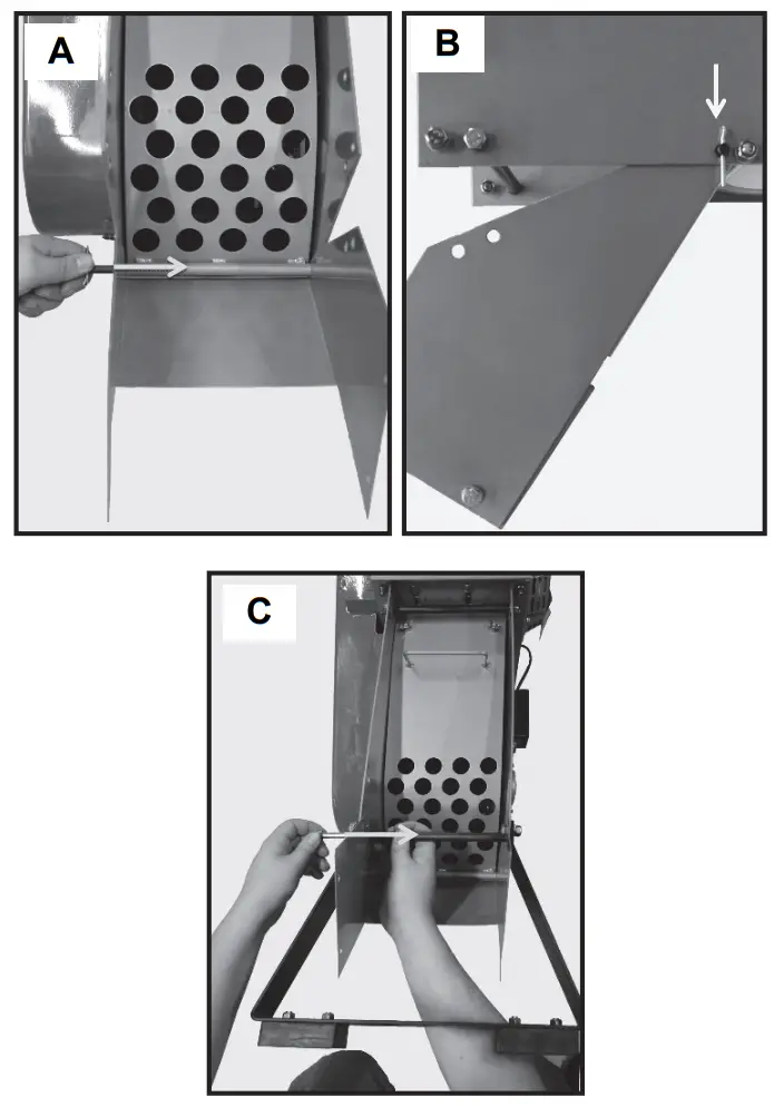 Gude GH 651 B Home and Garden Wood Chipper Shredder Fig 2