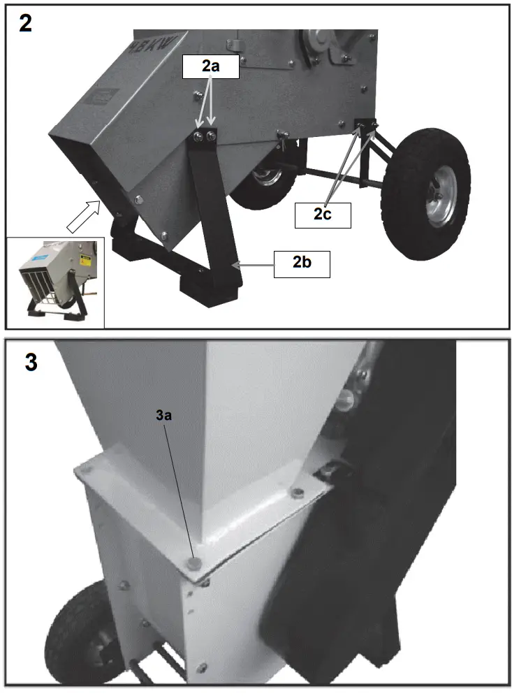 Gude GH 651 B Home and Garden Wood Chipper Shredder Fig 3