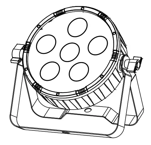 ColorKey VividPar HEX 6 RGBAW UV Wash Light