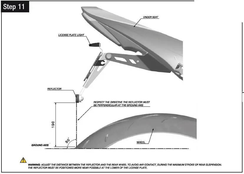 rizoma PT415 Fox License Plate Support Kit-14