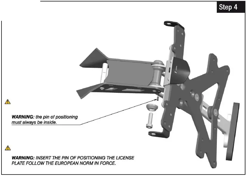 rizoma PT415 Fox License Plate Support Kit-7