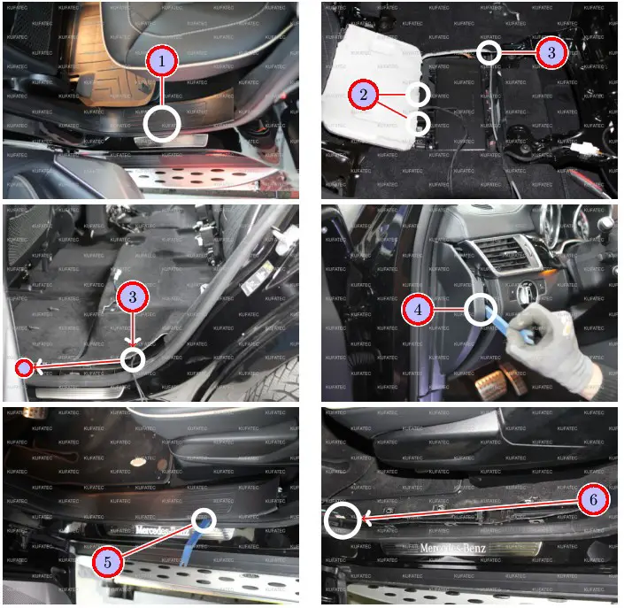 KUFATEC ML W166 Complete Set Active Sound incl Soundbooste - Laying button cable 1