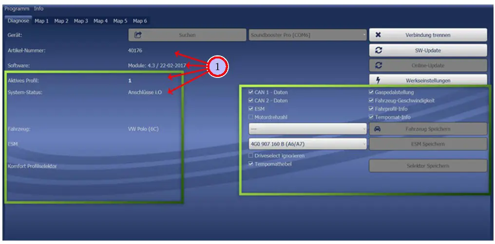 KUFATEC ML W166 Complete Set Active Sound incl Soundbooste - Software 1