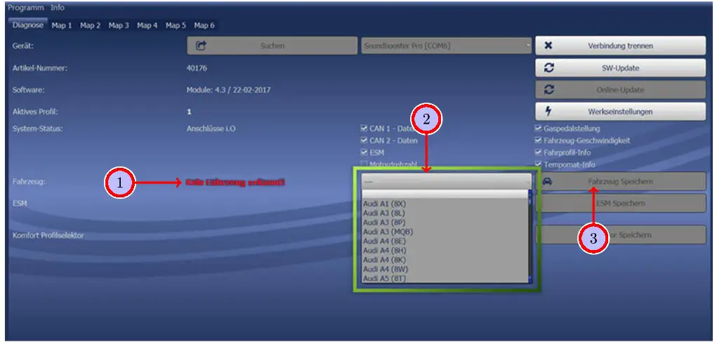 KUFATEC ML W166 Complete Set Active Sound incl Soundbooste - Software 2