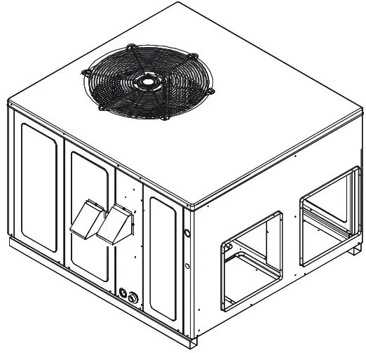 Goodman GPUM34208041 Single Package Gas-Electric Ultra-Low Nox Heating and Cooling Unit