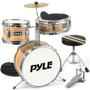 PYLE PDRMKIT72RD 13'' 3-Piece Kids/Junior Drum Set