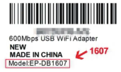 EDUP AX1617GS USB 3.0 WiFi 6 Adapter AX1800Mbps WiFi - bar