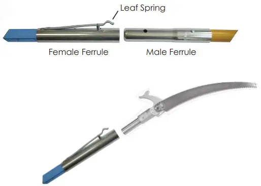 JAMESON JA Pruners with Adapter - Attaching Tool Heads