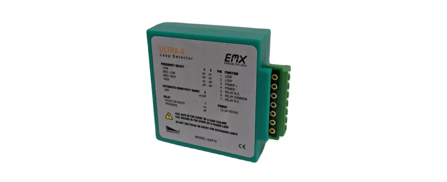 Emx Ult-ii Vehicle Loop Detector With 7 Pin Screw Terminal Instruction Manual