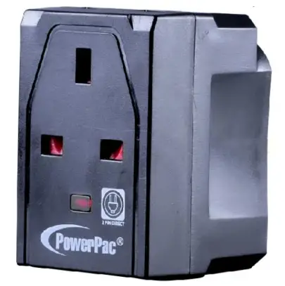 PowerPac-PP144NBK-2-Pin-Direct-&-Neon-Indicator-3-Way-Adapter-PRODUCT